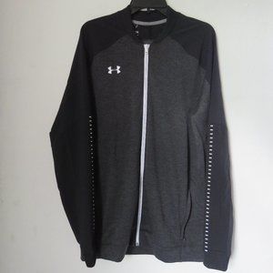Under Armour Knit Warm-Up Jacket Coldgear Size LGT NWT Grey